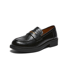 百思图2026春季新款乐福鞋时尚复古潮流学院风女单鞋BV301AA6