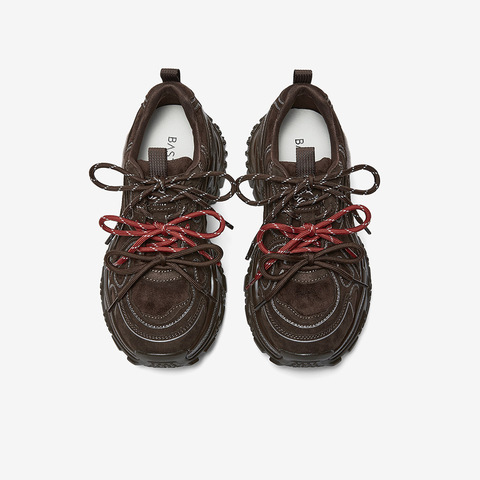 百思图2026春季新款商场同款老爹鞋时尚户外增高女休闲鞋G0931AM6