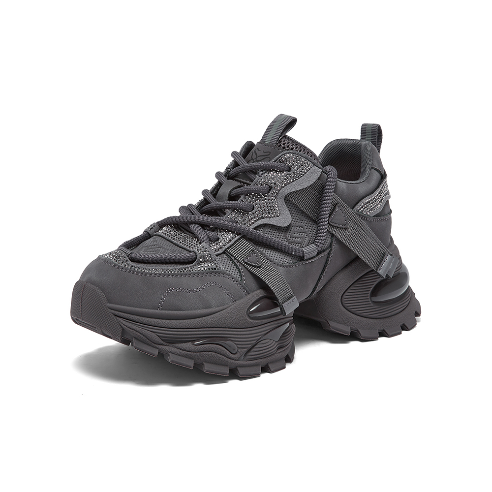 百思图2026春季新款老爹鞋时尚户外运动女休闲鞋G6615AM6