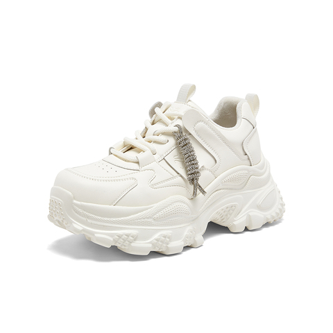 百思图2026春季新款商场同款老爹鞋时尚潮流增高女休闲鞋B0218AM6