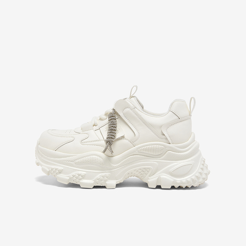 百思图2026春季新款商场同款老爹鞋时尚潮流增高女休闲鞋B0218AM6