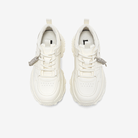 百思图2026春季新款商场同款老爹鞋时尚潮流增高女休闲鞋B0218AM6