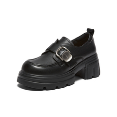 百思图2026春季新款商场同款乐福鞋简约通勤女单鞋CS583AM6