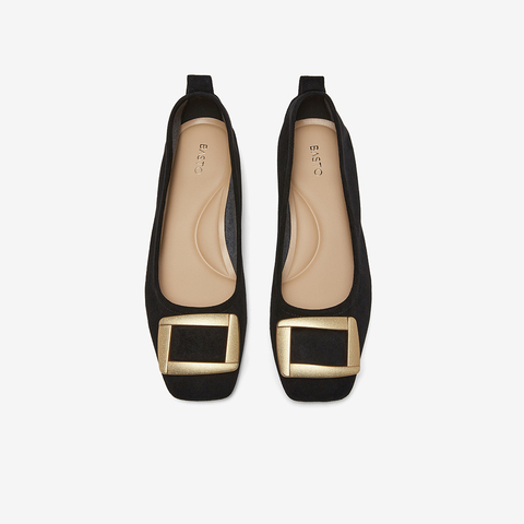 百思图2026春季新款商场同款简约通勤方头浅口女单鞋R6161AQ6