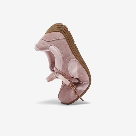 百思图2026春季新款德训鞋时髦复古户外运动休闲女鞋A7601AM6