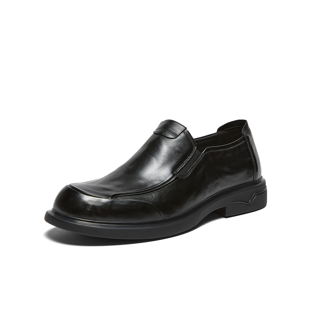 百思图2026春季新款商场同款乐福鞋简约商务男休闲皮鞋8FH02AM6