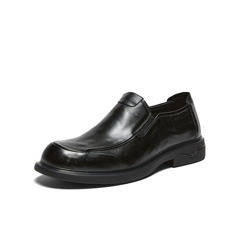 百思图2026春季新款商场同款乐福鞋简约商务男休闲皮鞋8FH02AM6