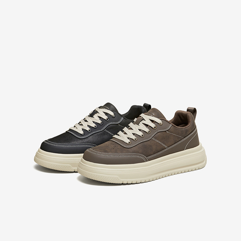 百思图2026春季新款板鞋时尚潮流街头运动男休闲鞋51390AM6