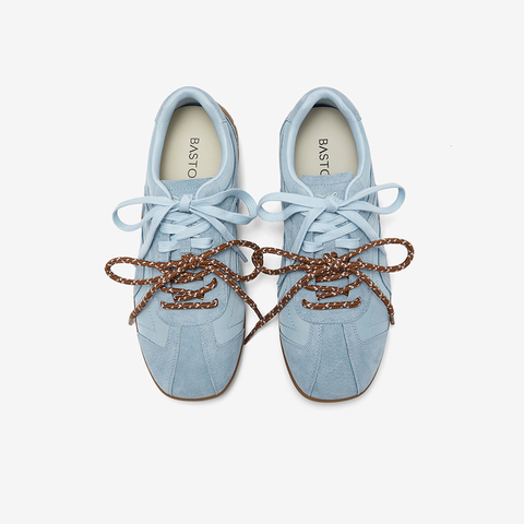 百思图2026春季新款德训鞋时髦复古户外运动休闲女鞋A7601AM6