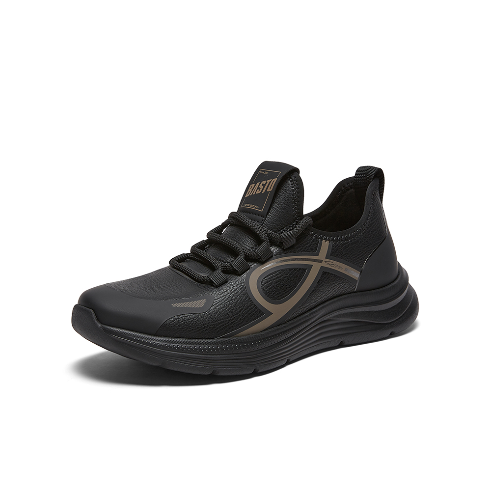 百思图2026春季新款简约户外厚底男休闲鞋25708AM6