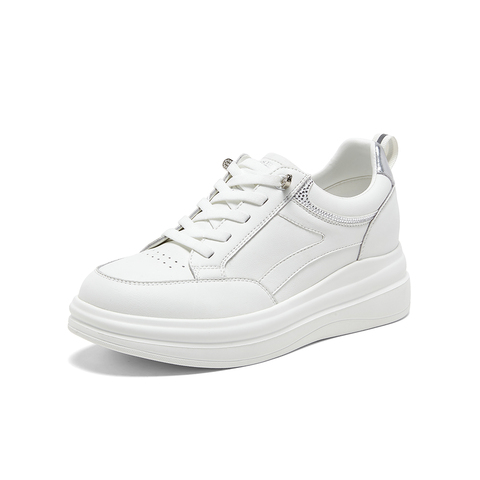 百思图2026春季新款商场同款小白鞋简约户外女休闲想BJ153AM6