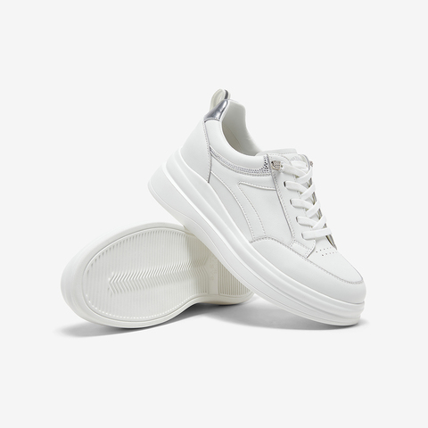 百思图2026春季新款商场同款小白鞋简约户外女休闲想BJ153AM6