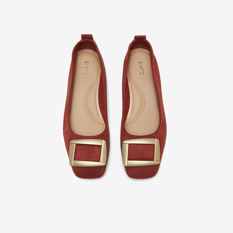 百思图2026春季新款商场同款简约通勤方头浅口女单鞋R6161AQ6