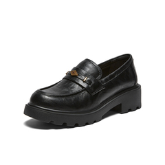 百思图2026春季新款乐福鞋简约复古学院风女单鞋UXV08AA6