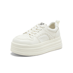 百思图2026春季新款板鞋时尚潮流街头运动休闲女鞋W3518AM6