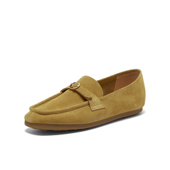 百思图2026春季新款乐福鞋时尚简约复古通勤女单鞋C7071AA6