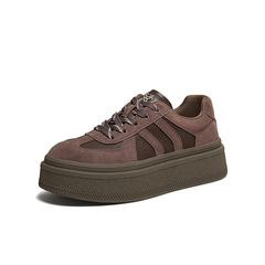 百思图2026春季新款德训鞋时尚复古运动街头女休闲鞋Q5919AM6