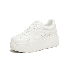 百思图2026春季新款商场同款小白鞋潮流增高女运动休闲鞋UCG07AM6