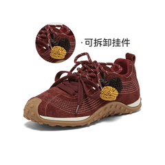 百思图2026春季新款德训鞋时尚复古户外女运动休闲鞋A5815AM6