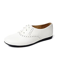 Bata/拔佳2019秋专柜同款舒适小白女单鞋AXF38CM9