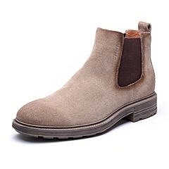 Bata/拔佳2019冬新专柜同款英伦复古高帮鞋短靴时装靴男85140DD9