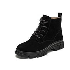 Bata/拔佳2019冬季新款专柜同款马丁女靴英伦风透气短靴9398ADD9