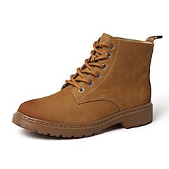 Bata2019冬季新款专柜同款时尚潮流系系带女马丁靴高帮鞋ZFN05DD9