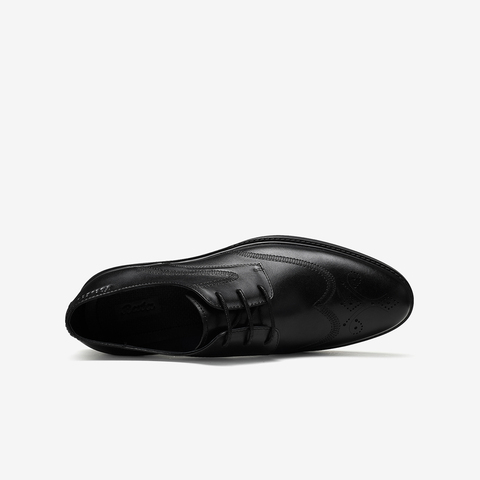 Bata布洛克鞋男2021春商场新款英伦风真皮商务正装婚鞋31113AM1