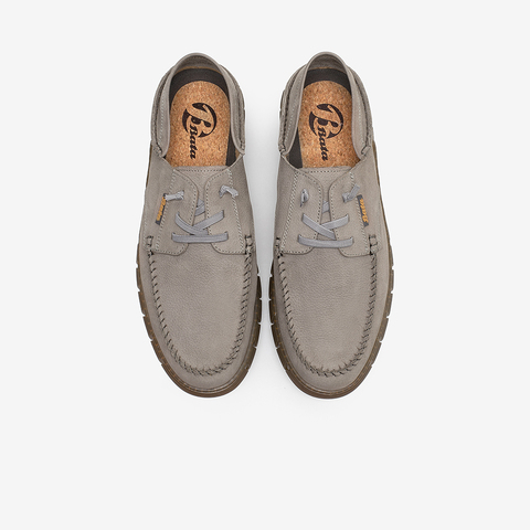 Bata商务休闲鞋男2021秋季新款百搭牛皮平底工装鞋40910CM1