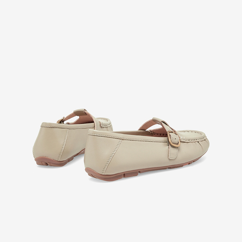 Bata一脚蹬女2023春季新款百搭羊皮通勤软底单鞋奶奶鞋AE205AA3