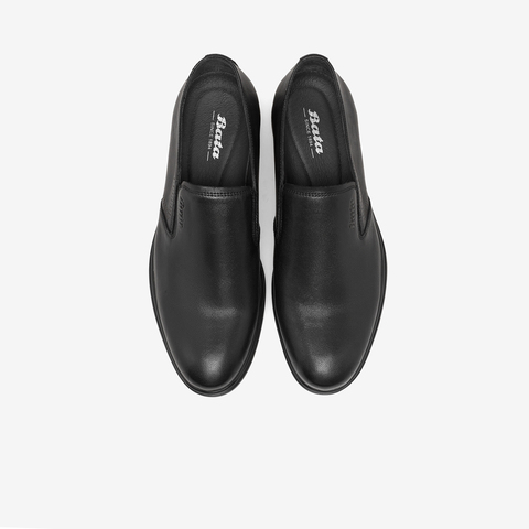 Bata乐福鞋男2023夏季商场新款英伦风软底羊皮通勤一脚蹬A5409BM3