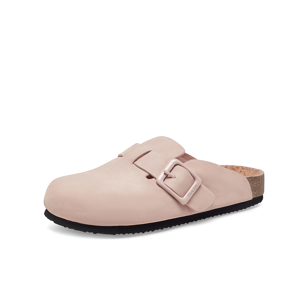 Bata包头拖鞋女2023夏季商场新款英伦风牛皮舒适勃肯鞋VNW01BH3