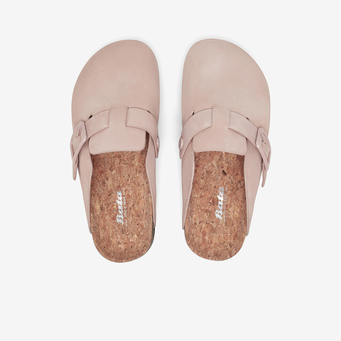 Bata包头拖鞋女2023夏季商场新款英伦风牛皮舒适勃肯鞋VNW01BH3