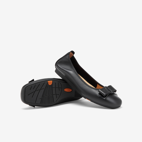 Bata浅口鞋女2023秋商场新款羊皮舒适通勤软底百搭奶奶鞋ABZ04CQ3