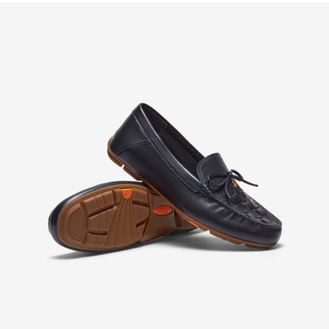 Bata乐福鞋女2023秋季商场新款复古英伦风羊皮通勤一脚蹬AE207CA3