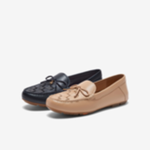 Bata乐福鞋女2023秋季商场新款复古英伦风羊皮通勤一脚蹬AE207CA3