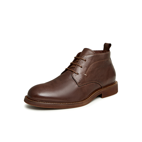 Bata马丁靴男2023冬商场新款绅士英伦风牛皮百搭通勤低靴A8X42DD3