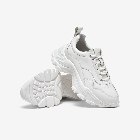 Bata高街老爹鞋女2024春季商场新款厚底增高运动休闲单鞋WPT98AM4