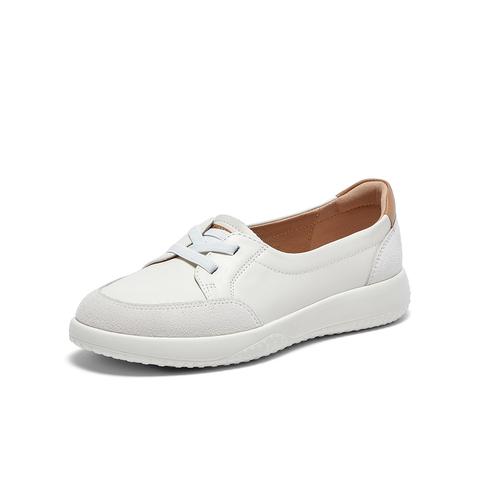 Bata休闲鞋女2024春季商场新款牛羊皮通勤百搭轻便单鞋WRV57AA4