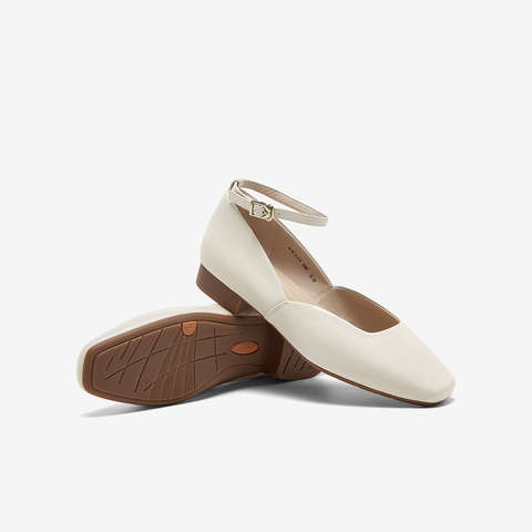 Bata浅口单鞋女2024春季商场新款羊皮优雅粗跟通勤软底鞋AWV19AQ4