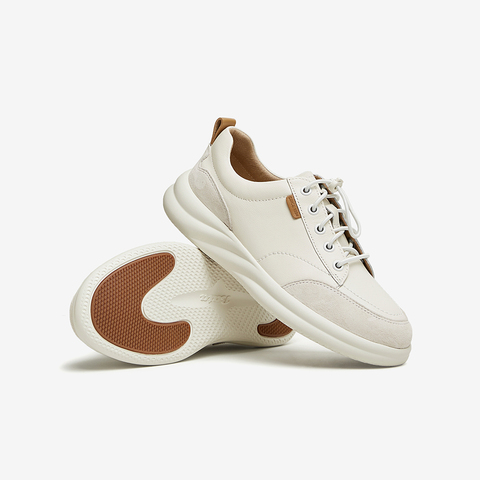 Bata休闲鞋女2024春季商场新款牛羊皮通勤舒适百搭运动鞋VPP13AM4