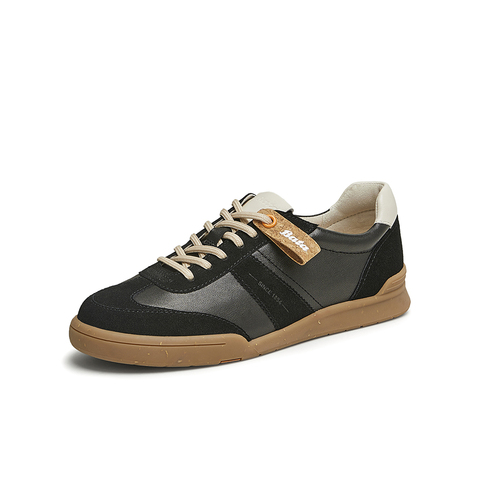 Bata休闲鞋女2024秋季商场新款通勤百搭德训轻便软底板鞋ACO29CM4