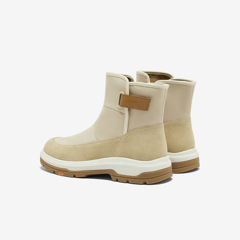 Bata休闲靴女2024冬季新款牛剖皮厚底休闲时尚户外短靴AWT44DD4