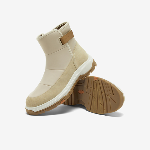 Bata休闲靴女2024冬季新款牛剖皮厚底休闲时尚户外短靴AWT44DD4