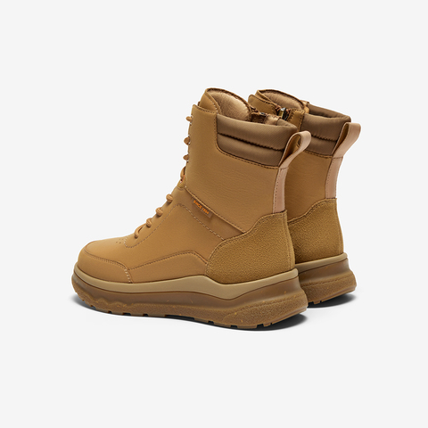 Bata休闲靴女2024冬季商场新款牛皮通勤百搭时尚时装靴AWO47DZ4