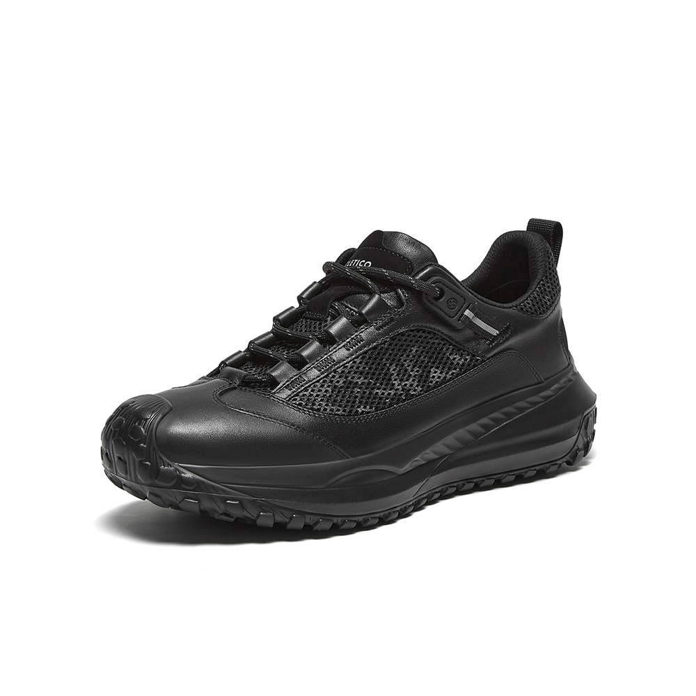 Bata休闲鞋男2024冬季新款厚底透气舒适牛皮通勤运动鞋F7729DM4