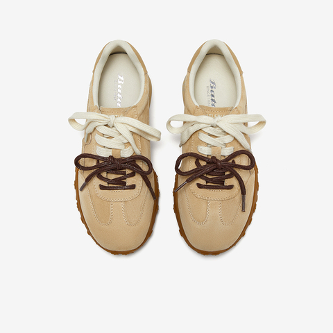 Bata阿甘鞋女2025春季商场新款厚底透气休闲百搭运动鞋6587DAM5