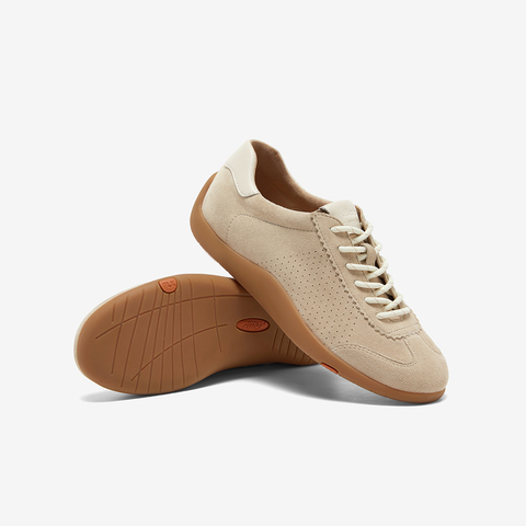 Bata德训鞋女2025春商场新款轻便通勤百搭羊皮休闲运动鞋ALI30AM5