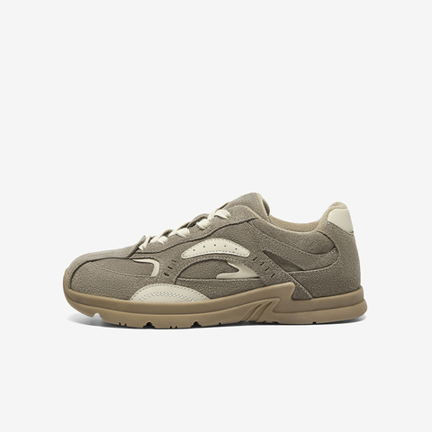 Bata休闲鞋女2025春季新款牛剖皮厚底通勤百搭运动鞋063R1AM5