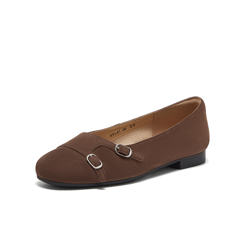 Bata浅口单鞋女2025春季新款羊皮百搭软底通勤舒适单鞋AVL47AQ5